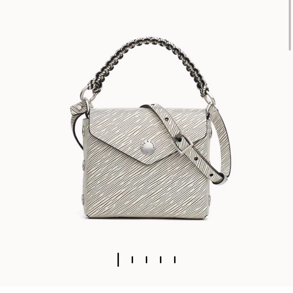Rag and Bone Micro Atlas Crossbody - Leather - Black and White
